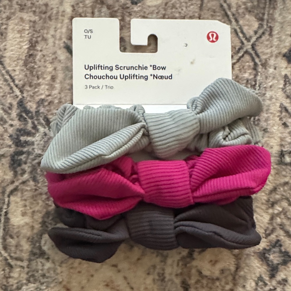 LULULEMON Uplifting Scrunchie 3-Pack — NWT